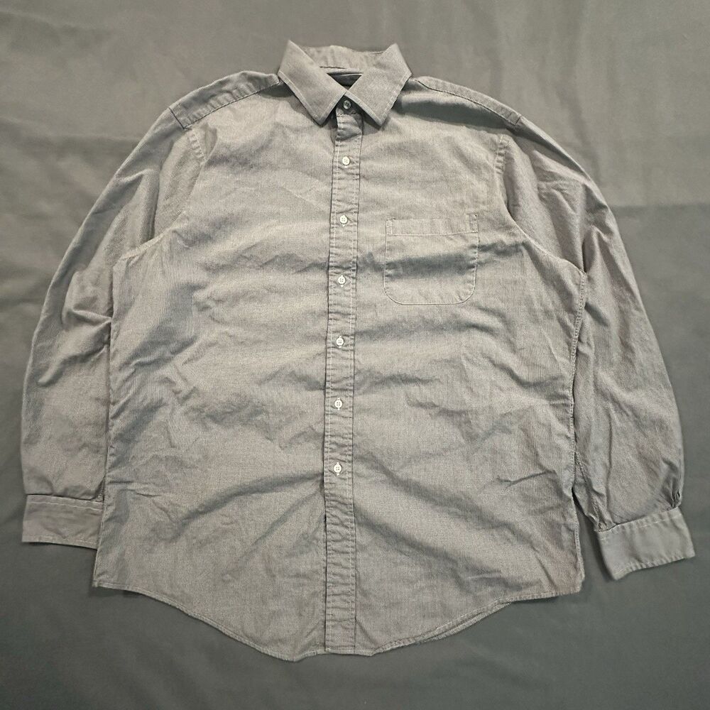 Vintage Brooks Brothers Makers Dress Shirt Mens 16.5-34/35 Houndstooth USA 90s